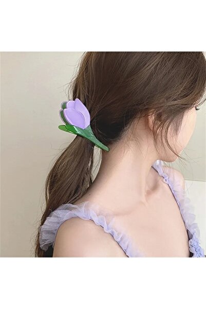 GÜLPEŞE مشبك شعر توليب مفصل، مشبك مزلاج