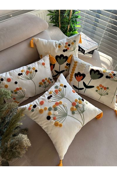 en gözde home PUNCH EMBROIDERED 4 PIECES OF LAMEL CASE