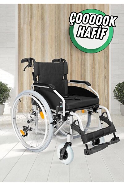 Comfort Plus New Strong Hafif Manuel Tekerlekli Sandalye Alüminyum 45 CM