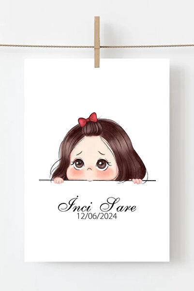 My Baby's First Hair Memory Card MDL007 First Hair Memory (PERSONALIZED NAME and DATE) FRAMELESS