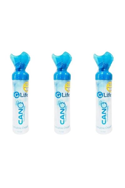 G-LIFE Glife Can O2 Taşınabilir Sprey Oksijen Tüpü, 200 Nefeslik X2