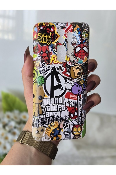 SUPER FRAME حافظة هاتف شفافة مطبوعة متوافقة مع هاتف Xiaomi Redmi Note 8 PRO