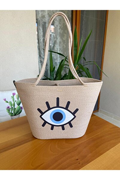 Nev Design حقيبة الشاطئ - طباعة نقل وعين الشر