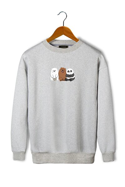 coolart Φούτερ UNISEX 3 AYI με στάμπα και λαιμόκοψη ποδηλάτου σε μεγάλο μέγεθος