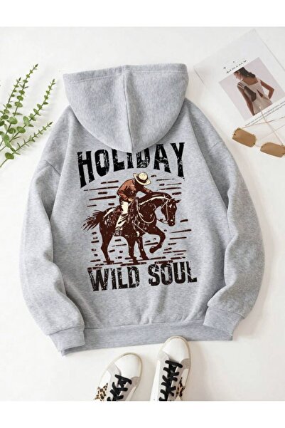 coolart Cardigan unisex cu imprimeu pe spate și fermoar