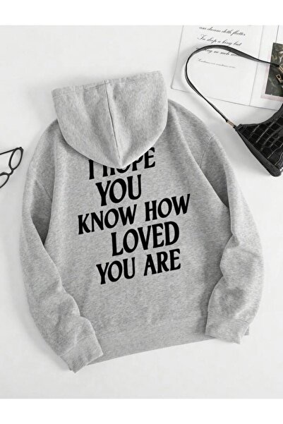 coolart Unisex Ζακέτα με φερμουάρ και στάμπα στην πλάτη I Hope You