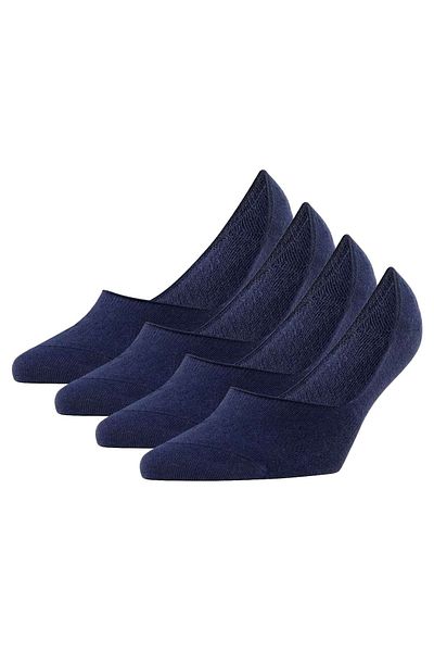 Burlington Everyday IN - Damen Füßlinge, 4er Pack, Anti-Rutsch-Absatz, einfarbig
