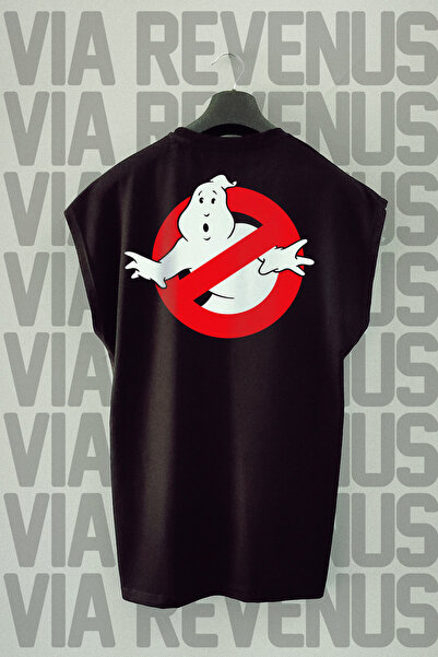 Vordevia Ghostbusters - Back Štampano crna sportska majica, bez rukava