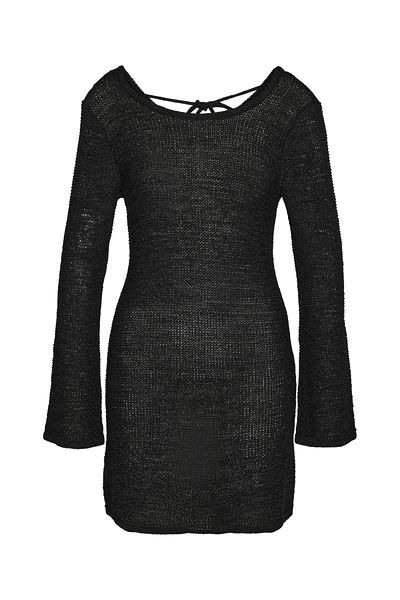 Noisy May NMSANDY Strickkleid mit Rundhalsausschnitt – Schnitt L/S DD