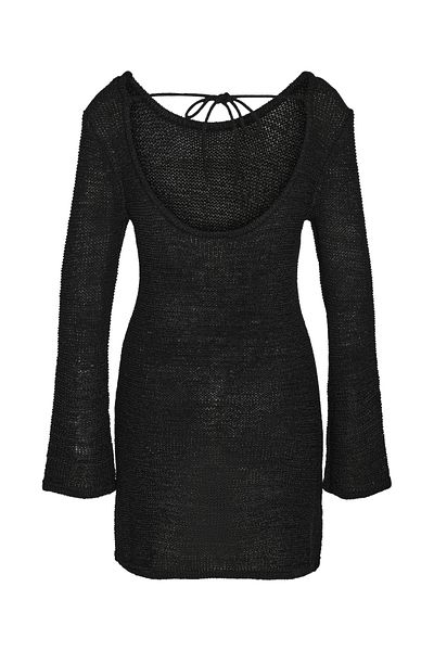 Noisy May NMSANDY Strickkleid mit Rundhalsausschnitt – Schnitt L/S DD