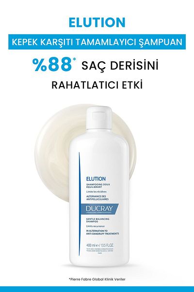 Ducray ELUTION Shampoo Anti-Schuppen-Shampoo zur täglichen Pflege -400 ML