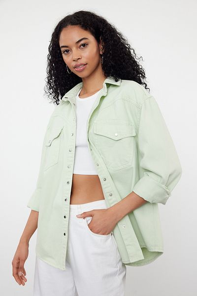 Trendyol Collection Menta farmer ing - TWOSS23GO00227
