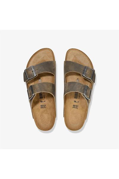 Birkenstock Leoli Arizona Faded Khaki Unisex Slippers