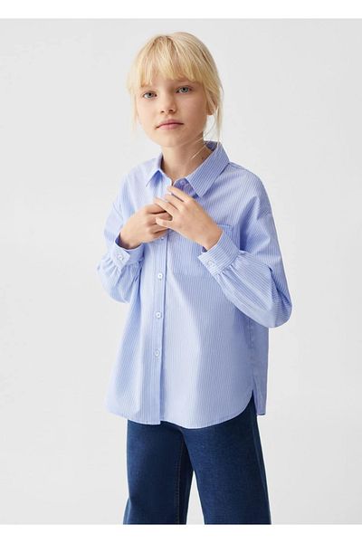 MANGO Kids Tricou Albastru Pentru Copii