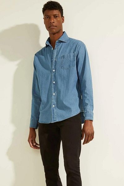 Guess Ανδρικό πουκάμισο Dylan - Μοντέλο M1gh54d4dw1