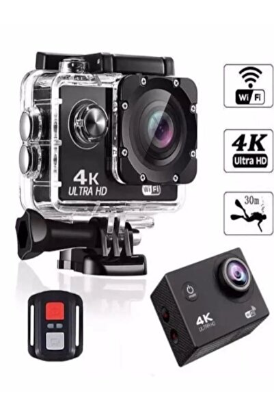 qasul Kask Kamerası 170 Derece 16 Mp 4k Ultra Hd Wifi Aksiyon Kamerası Kumand...