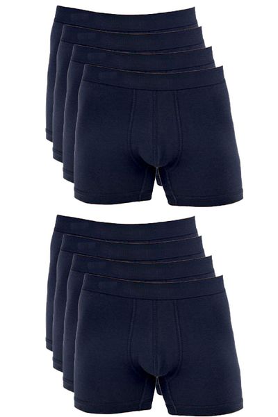 Bluence Ανδρικό βαμβακερό Lycra Stretchy Navy Blue Boxer 8 τεμαχίων