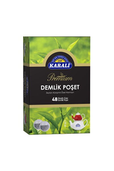 Karali Çay Premium Demlik Poşet Siyah Çay 48x3,2 Gr