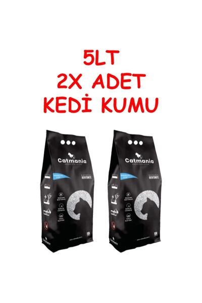 Catmania Catmanıa Kampanya 5 Lt Marsılya Sabun Kokulu Bentonıt 2x Adet