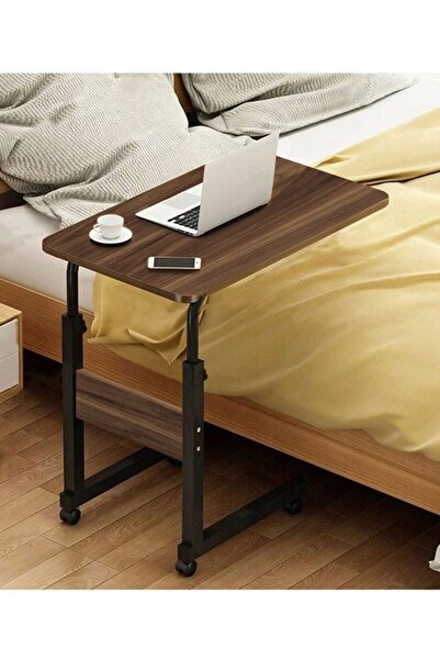 Genel Markalar Yükseklik Ayarlı Dikey Laptop Ve Servis Sehpası - Ceviz (TEKER...