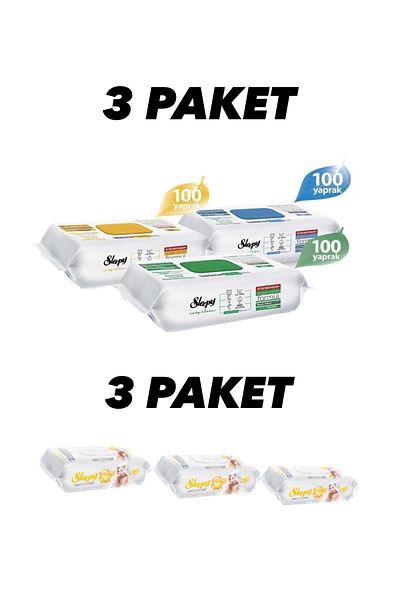 Sleepy SleepyEasy Clean White Soap + Bleach + Soap Additive 300 Sheets 3 Pack Sleepy Sensitive