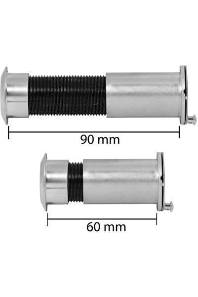 Genel Markalar Kapaklı Çelik Kapı Dürbünü 60*90 2,5 CM DELİK ÇAPI Sol Kapı Dü...