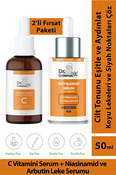 Dr. Galenus Aydınlatıcı Vitamin C Ve Koyu Leke Karşıtı Niacinamide & Arbutin ...