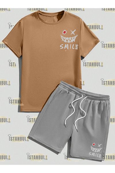 aynewmoda Комплект тениска с щампа и анцуг Still Willing