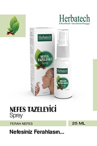 Herbatech Doğal Ağız Bakım Spreyi 25 ml - Ferahlatıcı, Nefes Tazeleyici Ve Hi...