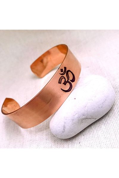 ajda's Pure Copper Aum Om Symbol Bracelet