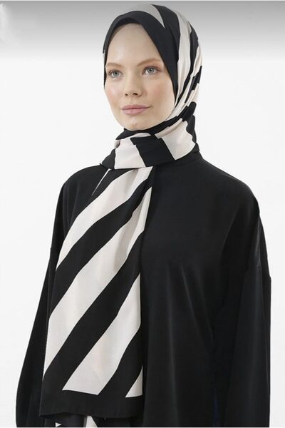 Meta Scarfs New Season - Premium Patterned Medina Silk Shawl