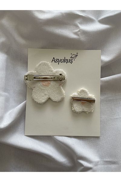 Asyakuscollection Efsarstudio Set de catarame pentru mamă și fiică cu broderie Daisy Punch