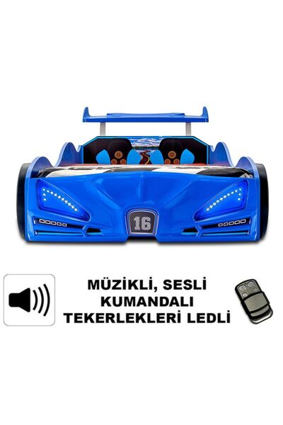 inegoldeneve BUGATTI - Arabalı yatak, Araba yatak , Full Işıklı, Kumandalı, S...