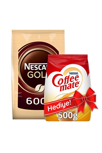 Nescafe Gold Kahve 600 gr Alana Nestle Coffee Mate Kahve Kreması 500 gr Hediye