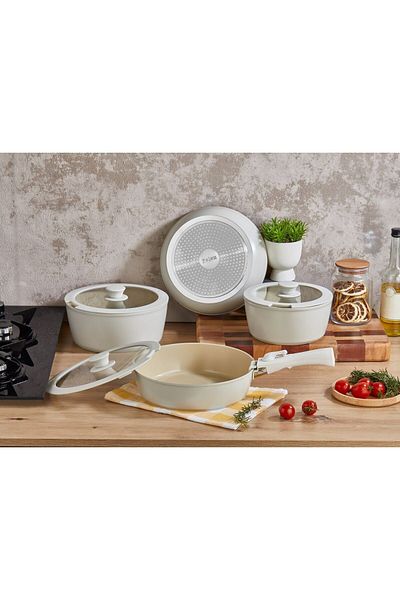 FALEZ Auris Crystal 8 Piece Cookware Set