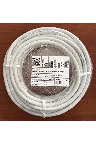 REMSAN 3x2.5 mm2 Ttr Cca Kablo Tam Kesit 10 mt