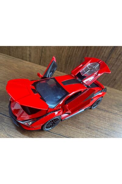scntoys Lamborghini Veneno Diecast Araba Kapı Bagaj Kaput Açılır Oyuncak Lamb...