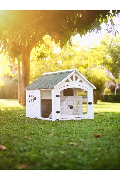 MANDU Ahşap Tavşan Evi (BÜYÜK BOY)