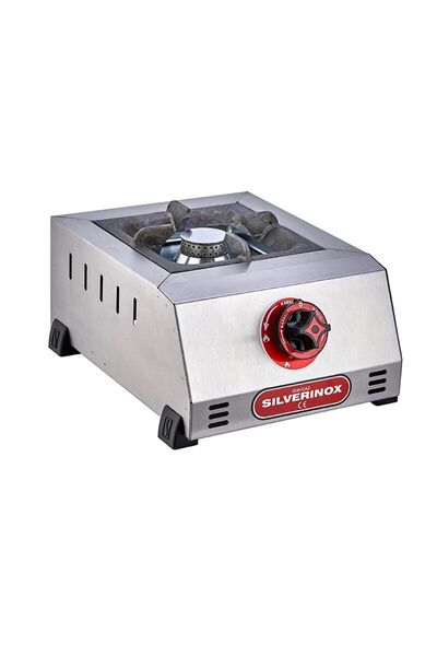 Işıkgaz Silverinox Endüstriyel Tüplü Set Üstü Mini Tekli 1 Gözlü Ocak