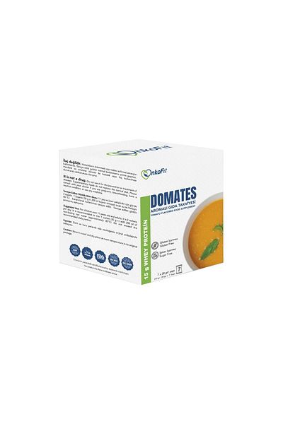 Barifit Onkofit® Whey Protein, Vitamin, Mineral Containing Tomato Flavored Food Supplement 7 Sachets