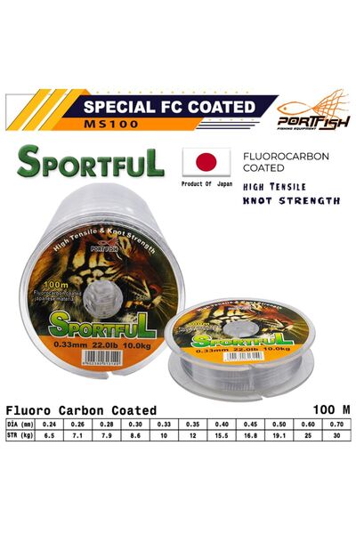 Port Fish Portfish Sportful Model Balıkçı Olta Misina 100 Mt