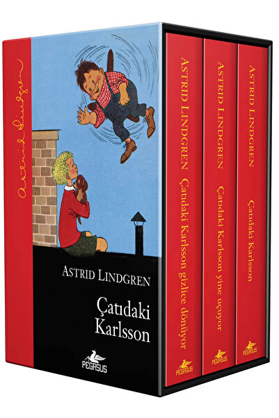 Pegasus Yayınları Çatıdaki Karlsson Serisi Kutulu Özel Set (Ciltli 3 Kitap) - Astrid Lindgren