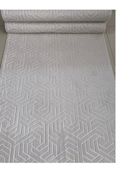 AKSU Krem Dinarsu Armoni Modern Kaymaz Taban Yolluk Ve Halı Yıkanabilir