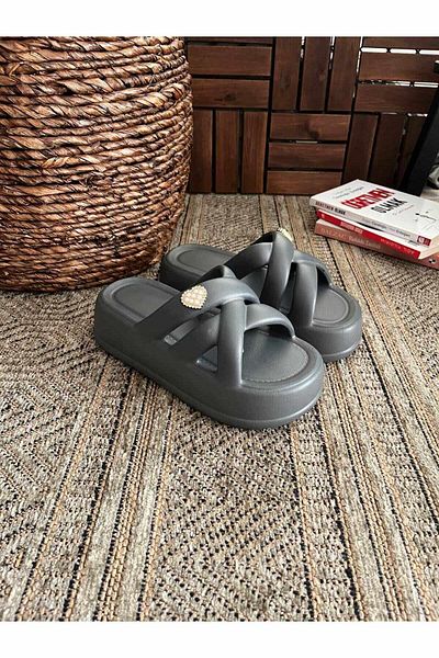 Behtah Kundura Yeezy Slide Slippers - High Thick Sole, Summer Casual Slippers for Garden, Beach, Pool and Sea