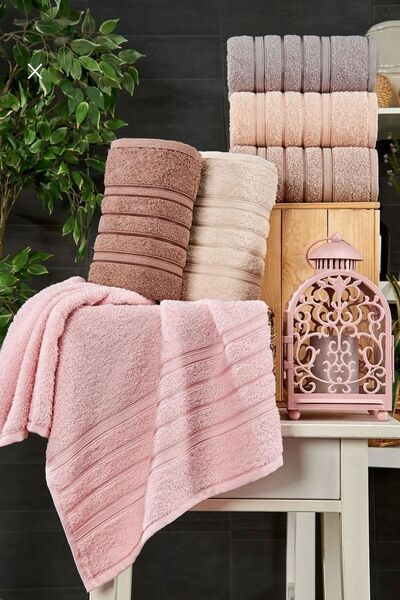 sternen glanz مجموعة من 6 مناشف أنثراسايت - 50x85 100% قطن