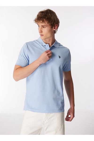 U.S. Polo Assn. US Polo Assn. Мъжка тънка светлосиня тениска - GTP04IY024 DMLS