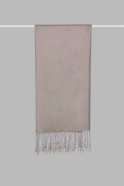 ARMANDA 100% Silk Shawl - Light Mink