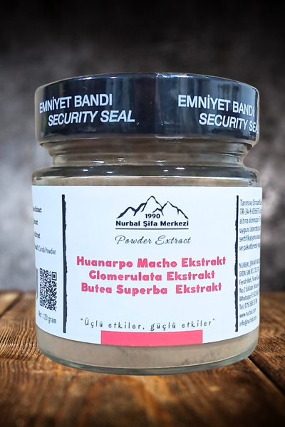 Nurbal Şifa Merkezi Huanarpo Macho, Glomerulata, Butea Superba Ekstrakt 120 G...