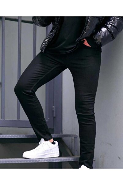 KING SEZAR Μαύρο Slim fit Ανδρικό Τζιν - Ανδρικό Παντελόνι