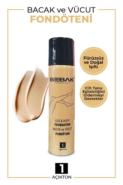 Bebak 75 ml Leg Foundation - Light Open Number 1